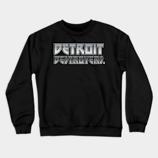 Detroit Destroyers Silver Crewneck Sweatshirt
